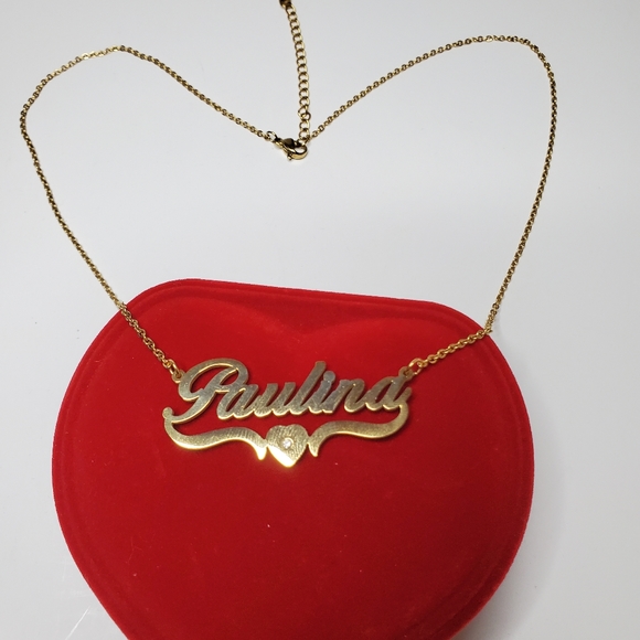 Necklace with name Paulina, heart design - Picture 6 of 9